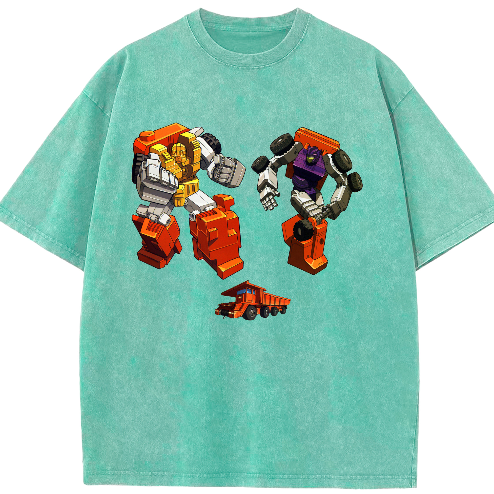 （画像用）  綿100% ヴィンテージ風 半袖Tシャツ（フロントプリント）
